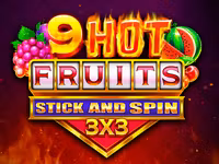 9 Hot Fruits Stick and Spin 3x3