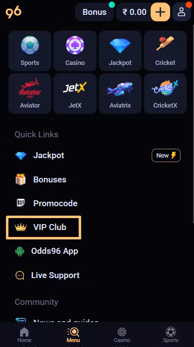 where to claim - vip club